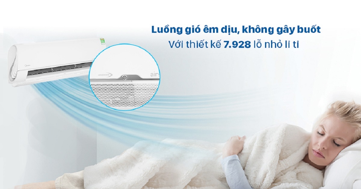Review điều hòa 2 chiều Midea inverter 1 HP MSMTII-10HRFN8
