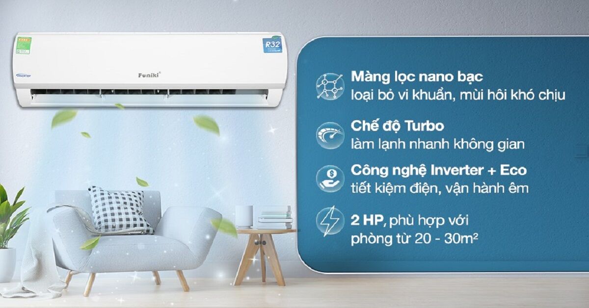 Review điều hòa Funiki Inverter 2 HP HIC18TMU.ST3
