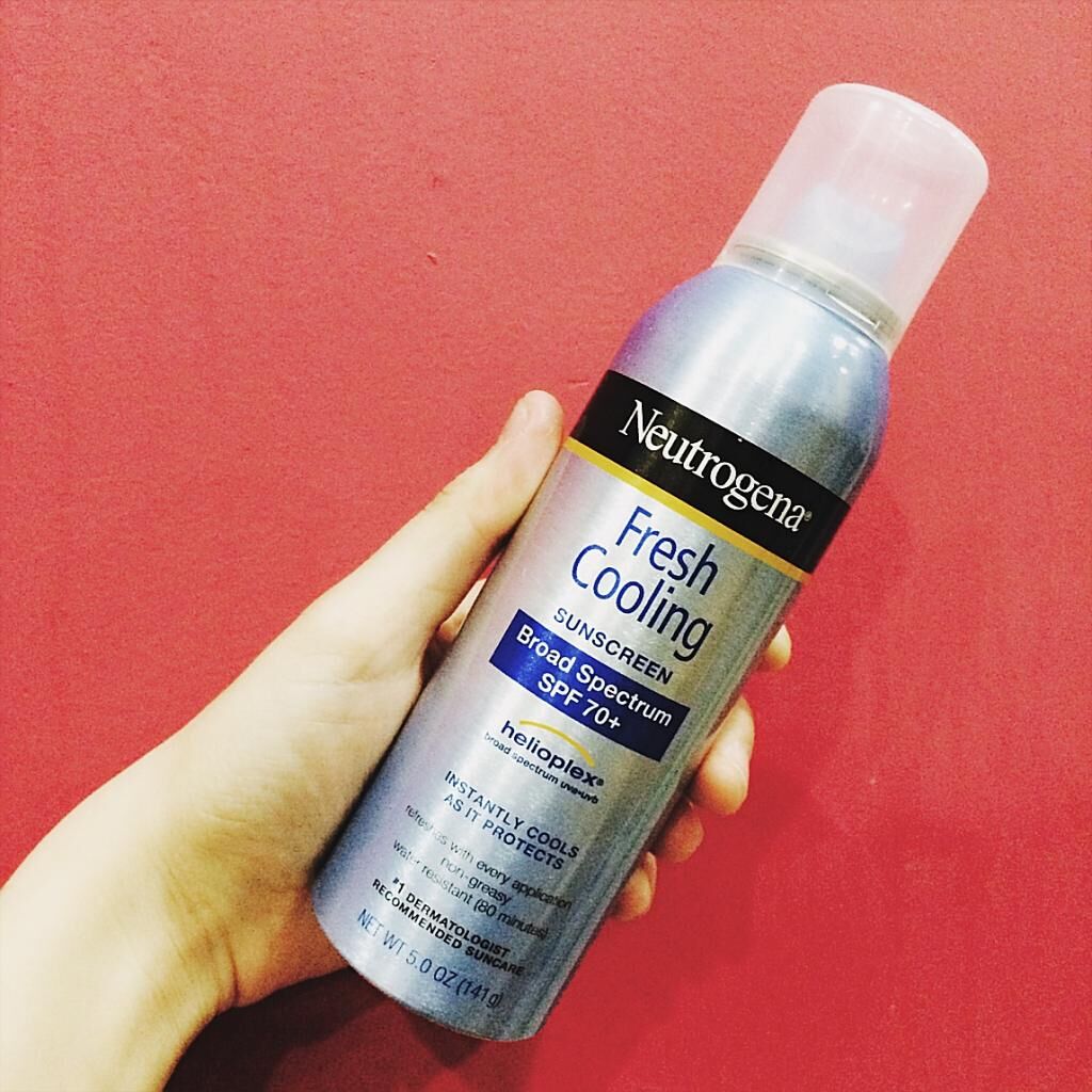Review kem chống nắng dạng xịt Neutrogena Fresh cooling sunscreen Broad Spectrum SPF 70