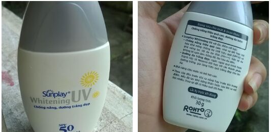 Review kem chống nắng giá rẻ Sunplay Whitening UV SPF50, PA++++