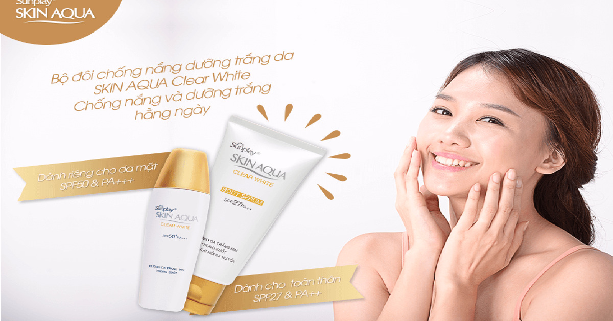 Review kem chống nắng Sunplay Skin Aqua Clear White SPF 50+ Kem chống nắng giúp ngăn ngừa mụn hiệu quả