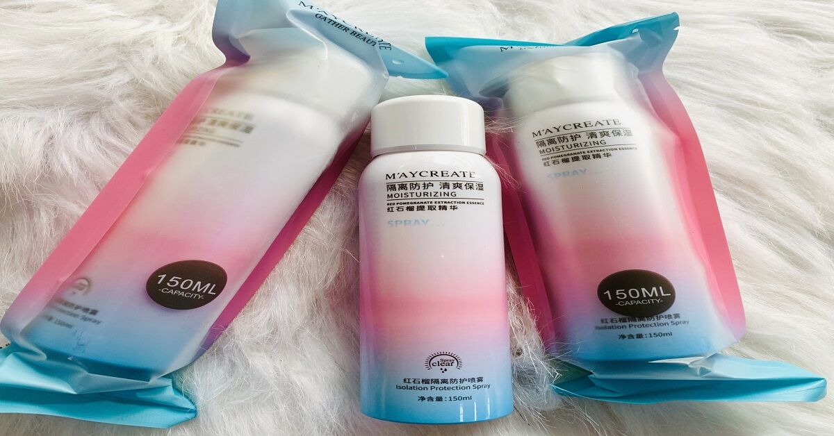 Review kem chống nắng Maycreate dạng xịt đang hot hiện nay