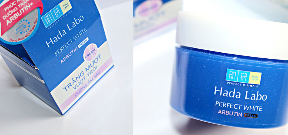 Review kem dưỡng trắng da Hada Labo Perfect White