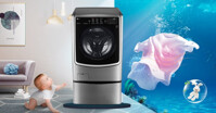 Review máy giặt lồng đôi LG Twin Wash giặt 21Kg+3.5Kg/ sấy 12Kg (F2721HTTV & T2735NWLV)
