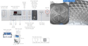 Review máy giặt Toshiba lồng đứng 7 kg AW-K800AV