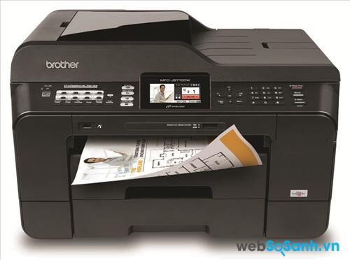 Review máy in phun màu đa năng cỡ giấy lớn Brother MFC J6710dw