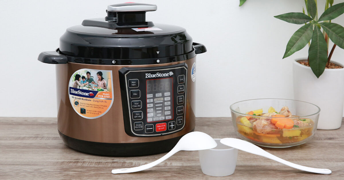 Review nồi áp suất Bluestone PCB-5753 có tốt không?
