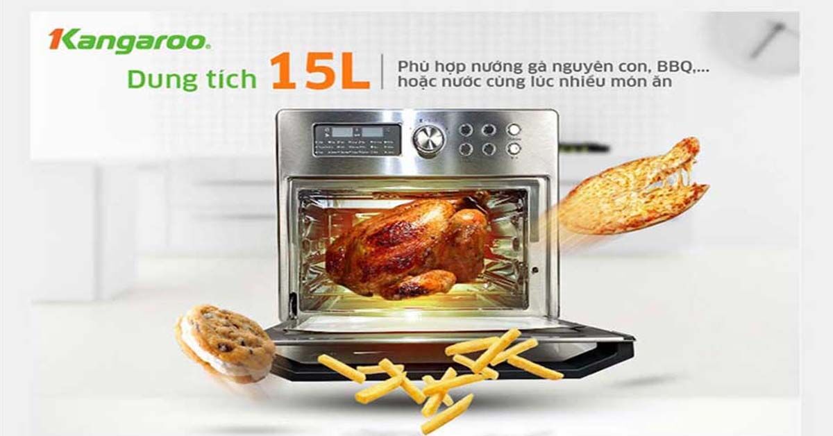 Review nồi chiên không dầu Kangaroo KG15AF3A chi tiết