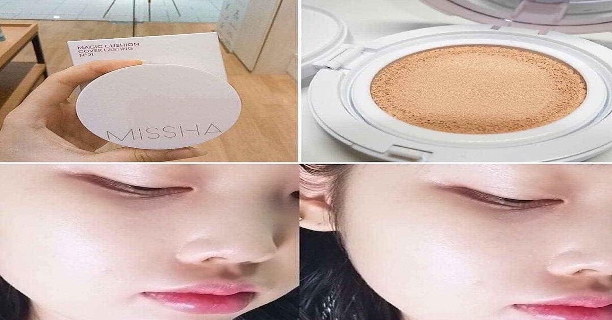 Review phấn nước Missha hồng Magic Cushion Cover Lasting
