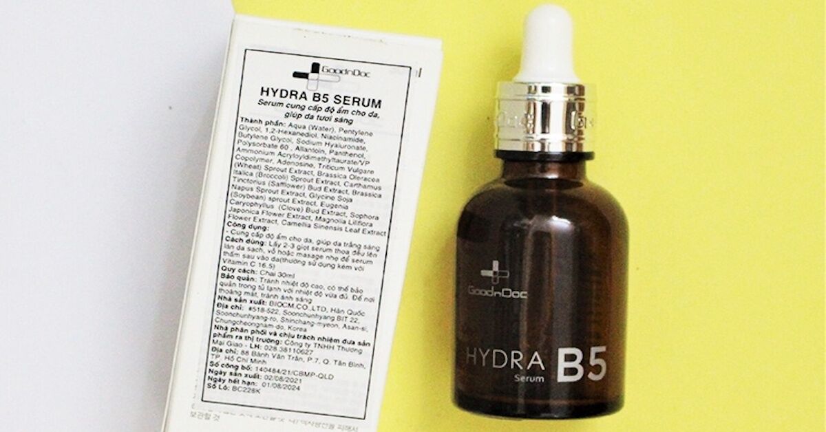 Review serum Goodndoc B5 – phục hồi da hay không?