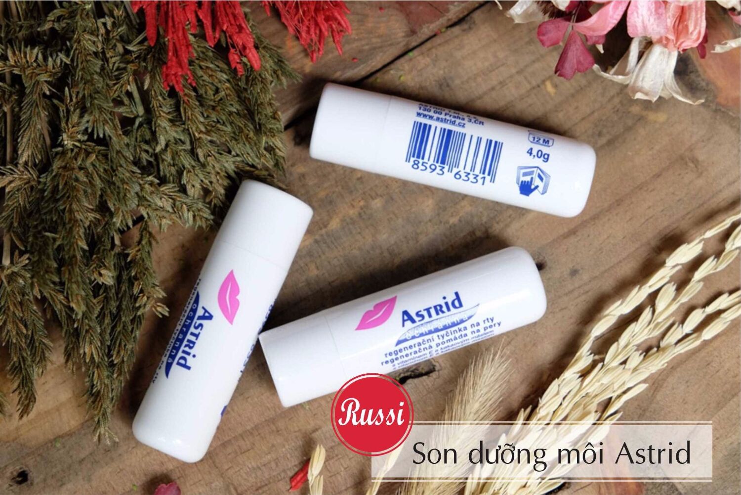 Review Son dưỡng môi 'mỡ hươu' Astrid của cộng hòa Séc