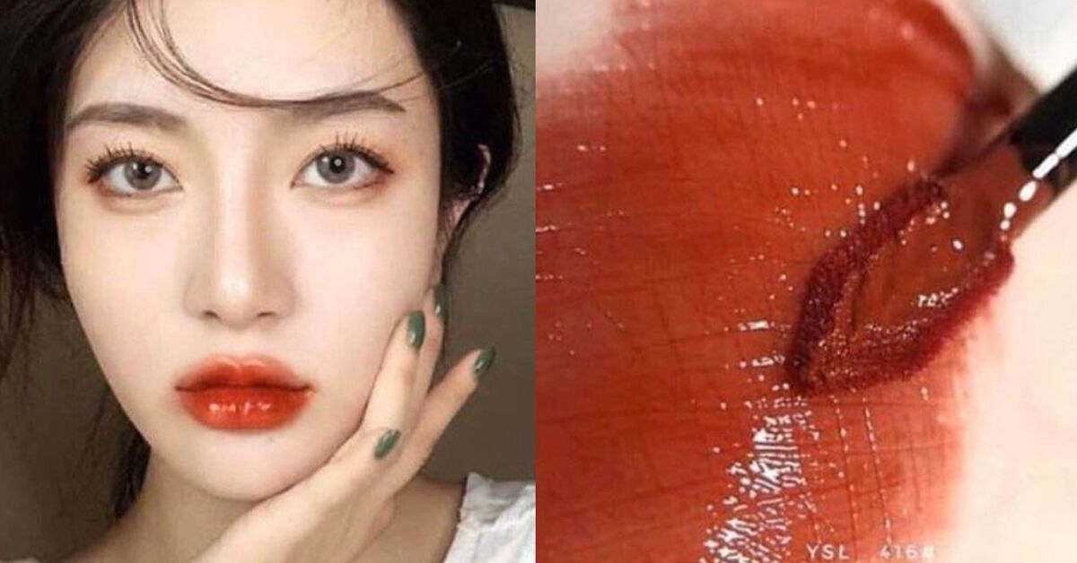 Review son kem YSL 416 – Son đỏ gạch phủ mọng cho môi cực đỉnh