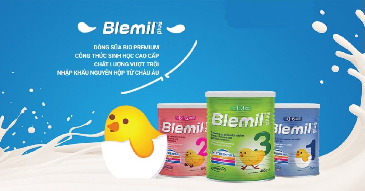 Review sữa bột Blemil của nước nào, có tăng cân không, tác dụng và cách pha đúng