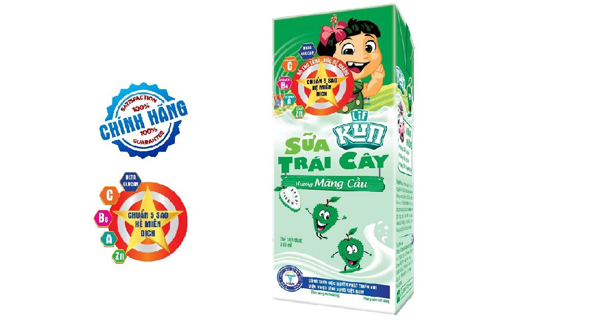 Review sữa Kun vị mãng cầu chi tiết về nguồn gốc, thành phần, mức giá