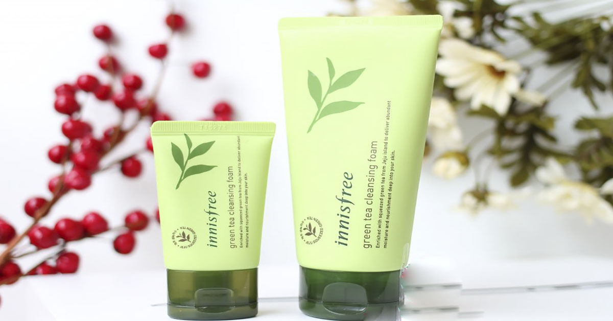 Review sữa rửa mặt Innisfree chiết xuất trà xanh phù hợp nhất với da nhạy cảm