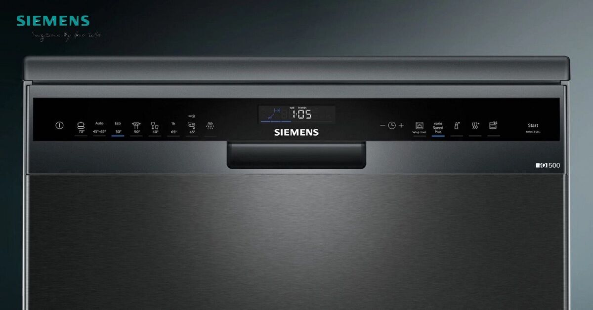 Review thiết kế và tính năng máy rửa bát bán âm Siemens SN55ZS49CE