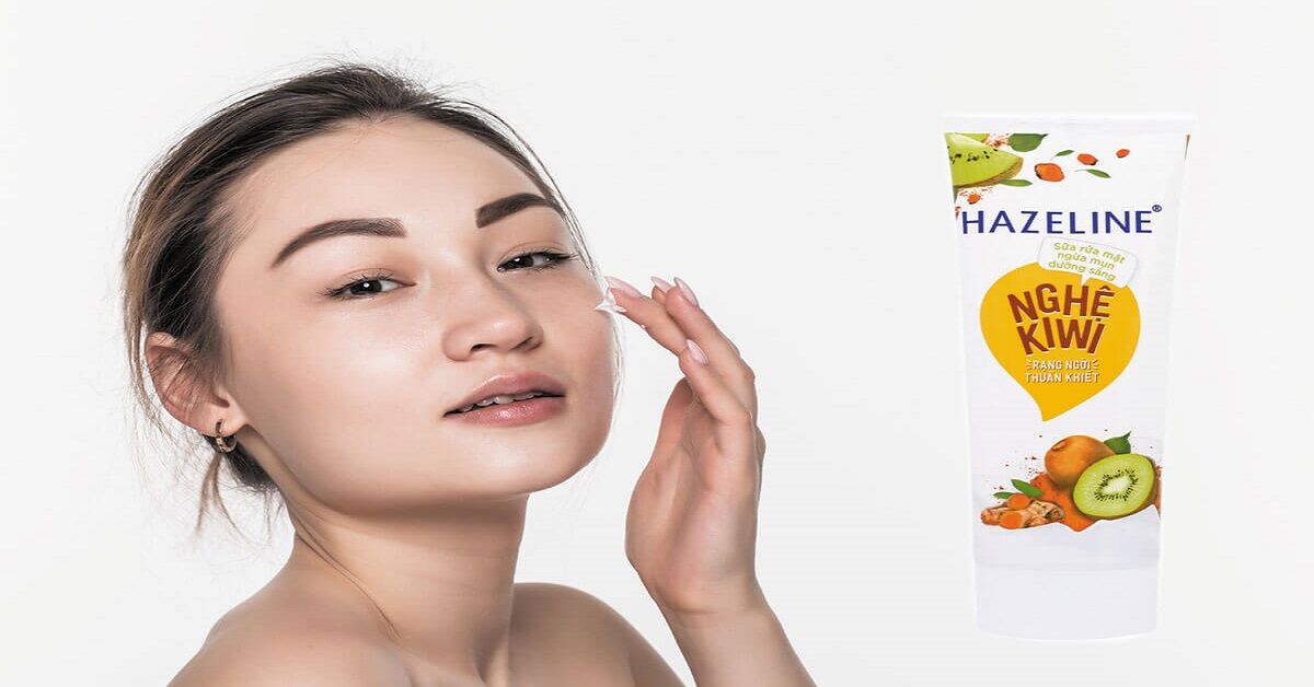 Review thương hiệu sữa rửa mặt Hazeline nghệ kiwi