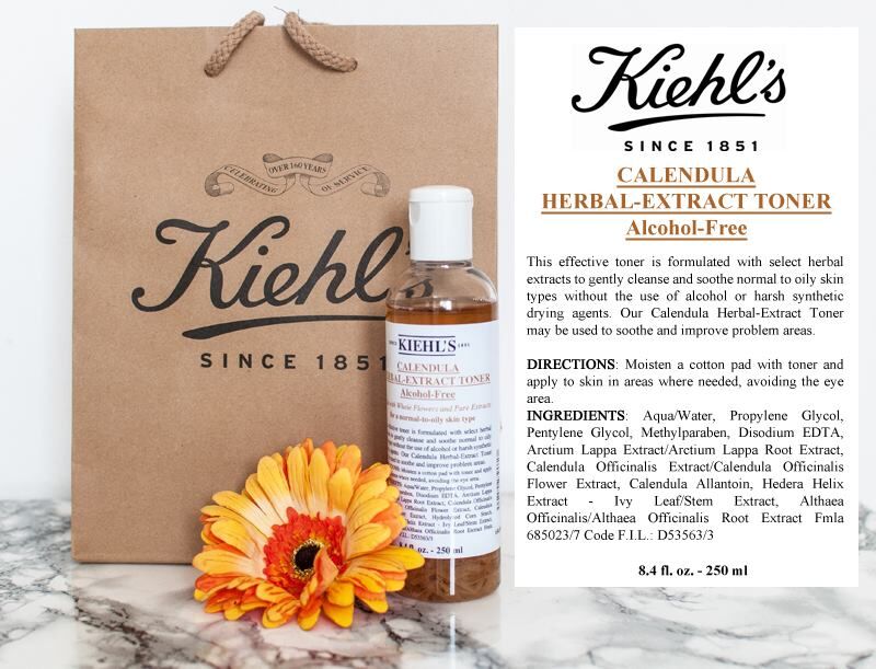 Review toner hoa cúc cho da mụn nhạy cảm Kiehl's Calendula Herbal-Extract Toner