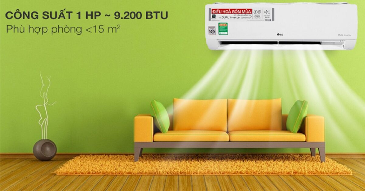 Review từ A – Z về điều hòa LG 2 chiều 9.000BTU Inverter B10 END