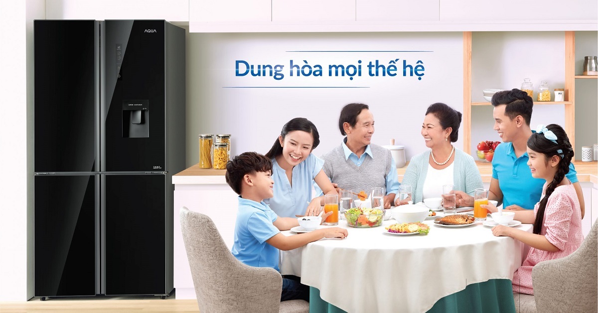 Review tủ lạnh Aqua 4 cánh lấy nước ngoài AQR-IGW525EM GB có tốt không?