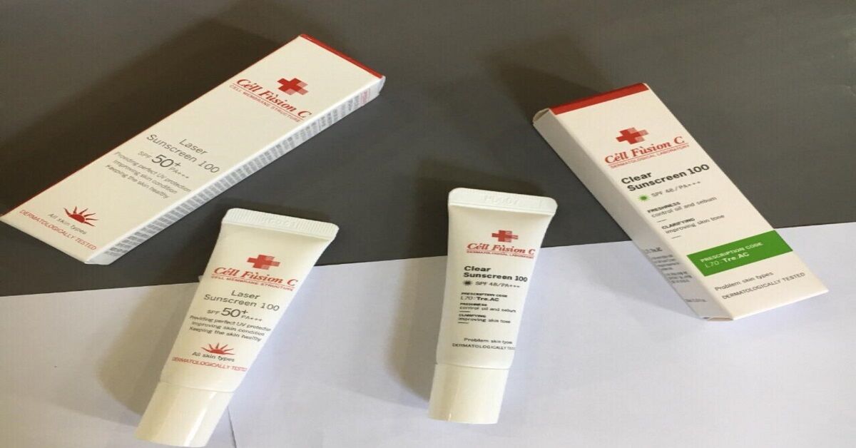 Review về dòng sản phẩm kem chống nắng Cell fusion C
