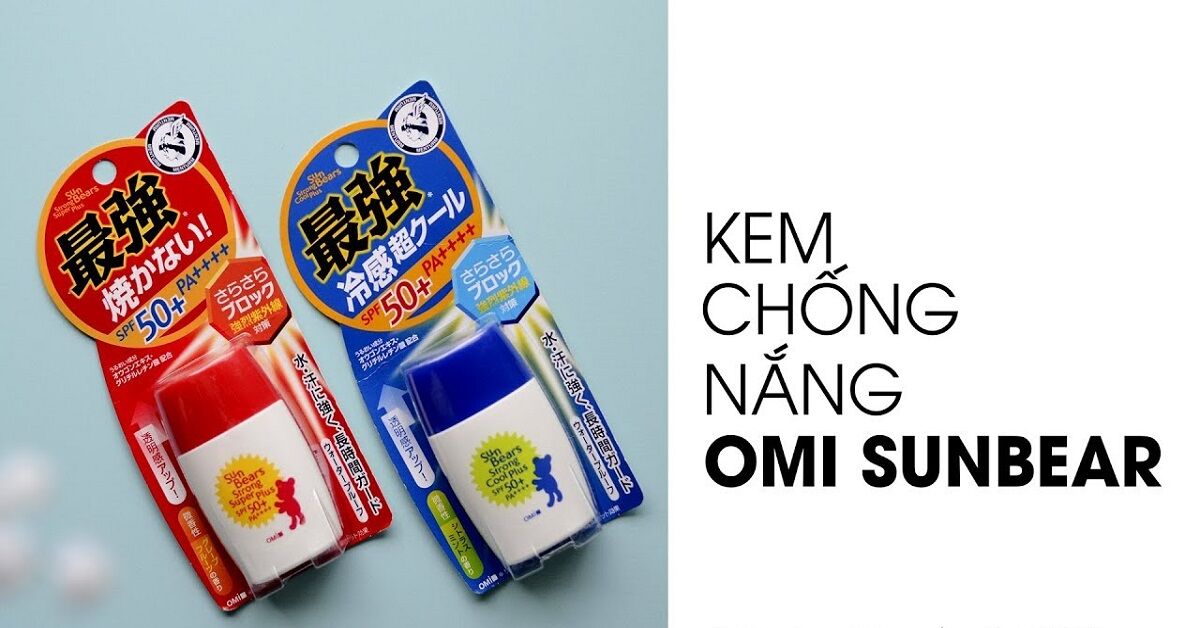 Review về kem chống nắng Omi Sun Bear của Nhật Bản