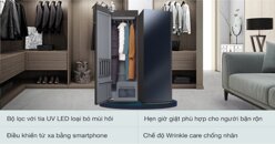 Review về tủ chăm sóc quần áo thông minh Samsung DF10A9500CG/SV