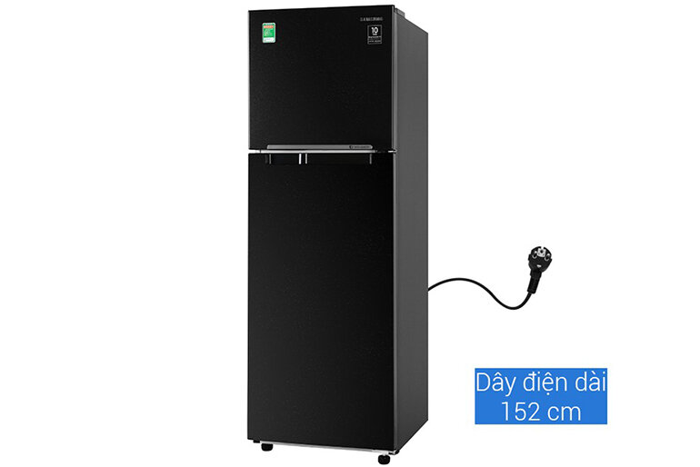 Tủ lạnh Samsung 256 lít sở hữu thiết kế giả gương hiện đại, sang trọng
