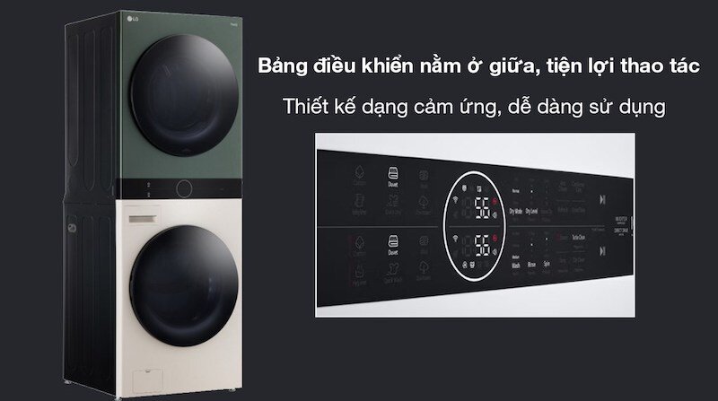 Hướng dẫn sử dụng tháp giặt sấy LG Inverter WT2517NHEG chi tiết từ A tới Z