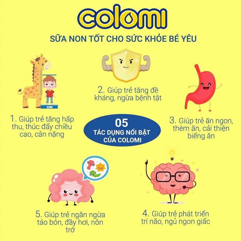 Sữa có nhiều công dụng đối với sức khỏe của bé