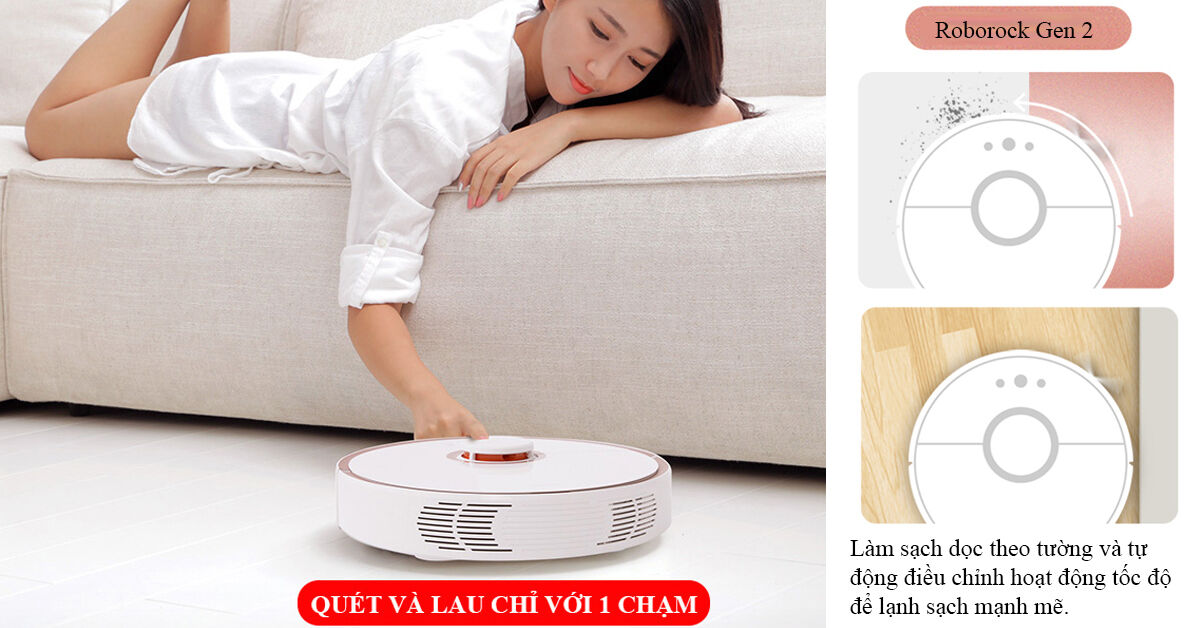 Robot hút bụi lau nhà Xiaomi Roborock Gen 2 có tốt không ? Giá bao nhiêu ?
