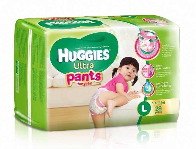 Bỉm Huggies cho bé gái