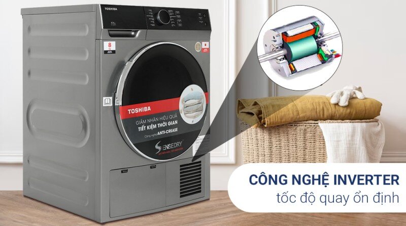 5 lý do nên chọn máy sấy quần áo Toshiba 8Kg TD-K90MEV(SK)