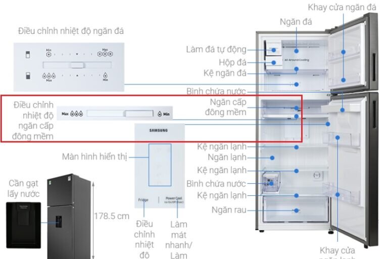 Cách sử dụng ngăn cấp đông mềm của tủ lạnh Samsung RT42CG6584B1SV