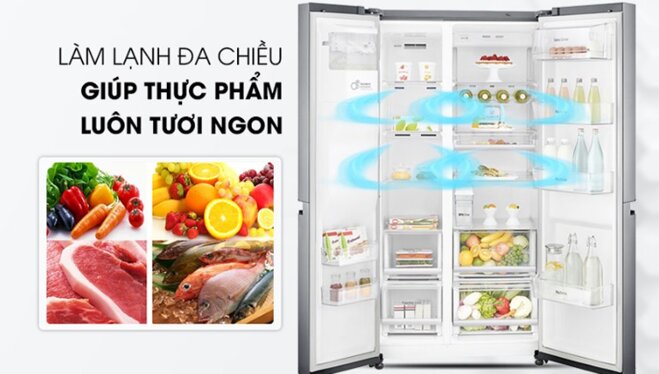 Tủ lạnh LG GR-D257JS làm lạnh nhanh