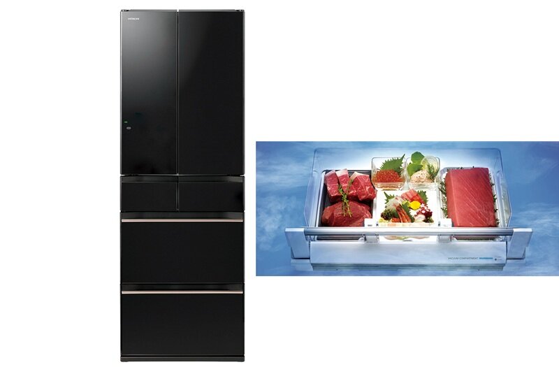 Tủ lạnh Hitachi mặt gương R-HW540RV giảm sâu kỷ lục, ngăn chân không “độc quyền”, siêu tiết kiệm điện