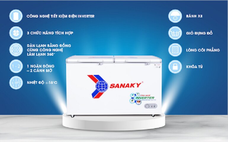 Tủ đông Sanaky Inverter Vh-5699hy3n có tốt không?