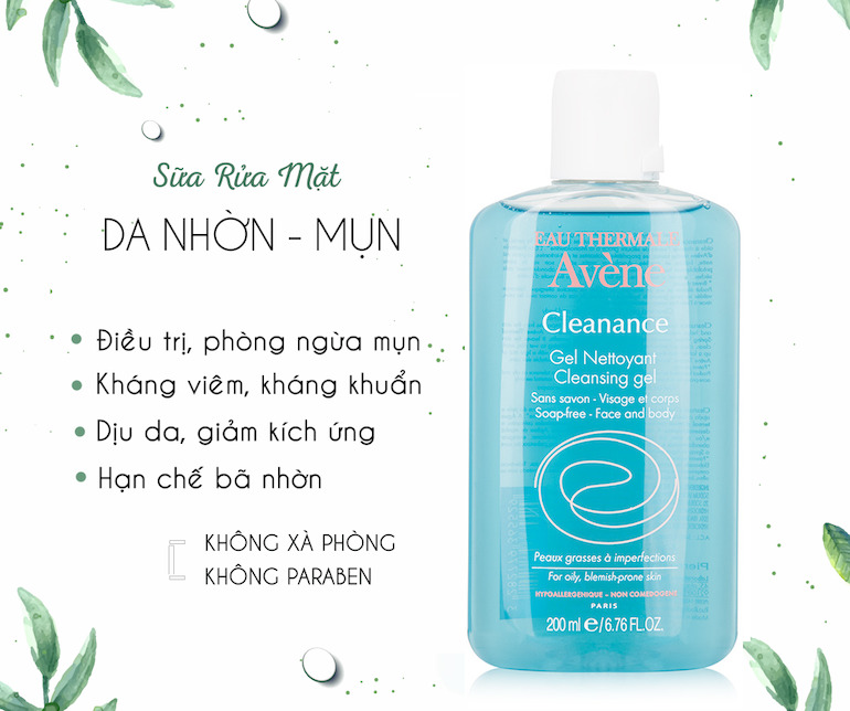Sữa rửa mặt không chứa xà phòng