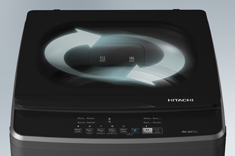 Máy giặt Hitachi 10 kg LTL 10MV00 GG giảm giá 3 triệu đồng, hội tụ trang bị hiện đại và siêu tiết kiệm điện