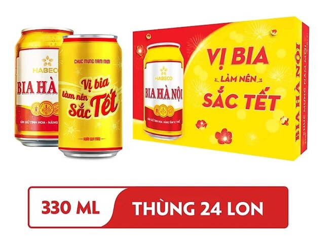 Bia Hà Nội - Giá tham khảo: 265.000 - 425.000 đồng/thùng 24 lon