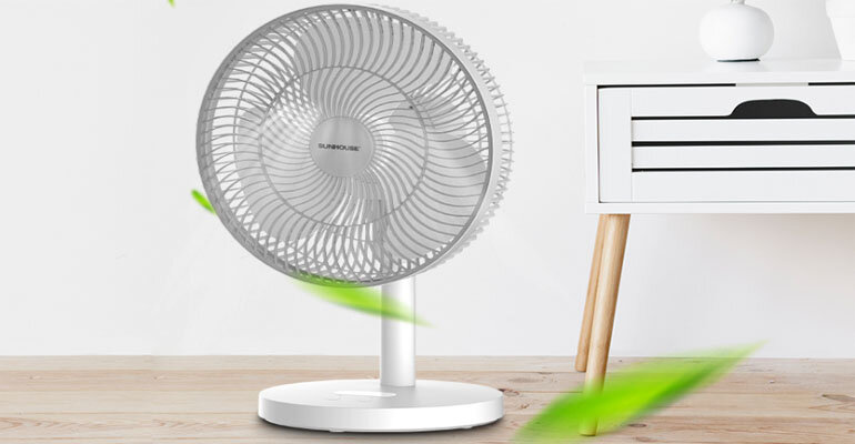 Quạt sạc điện thích hợp sử dụng đối với những khu vực có khí hậu nóng quạt tích điện
