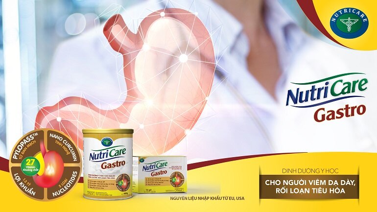 Sữa Nutricare Gastro giúp hệ tiêu hóa khỏe mạnh hơn