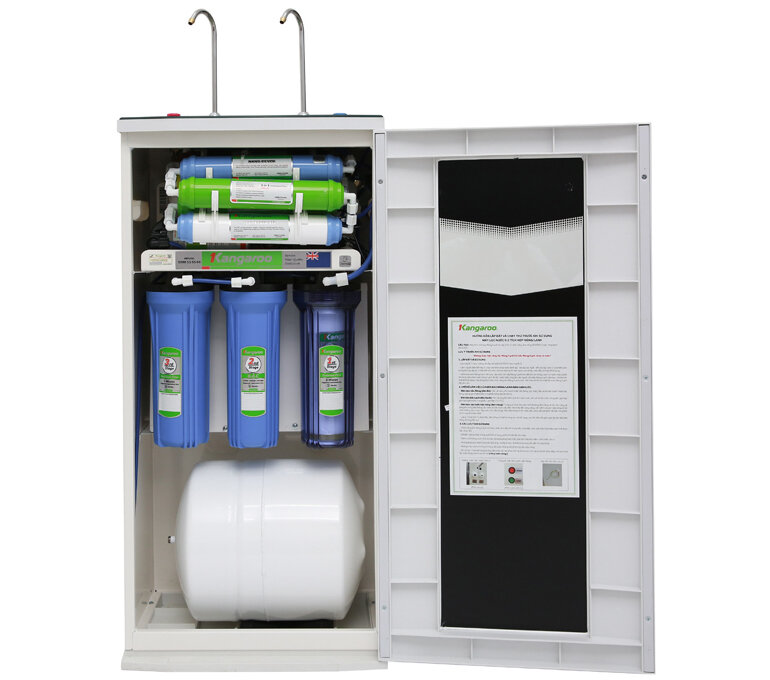Máy lọc nước nóng lạnh Kangaroo KG10A3 với hệ thống 10 cấp lọc nước
