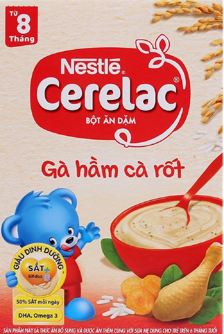 bột ăn dặm cho trẻ 4 tháng tuổi Cerelac Nestle