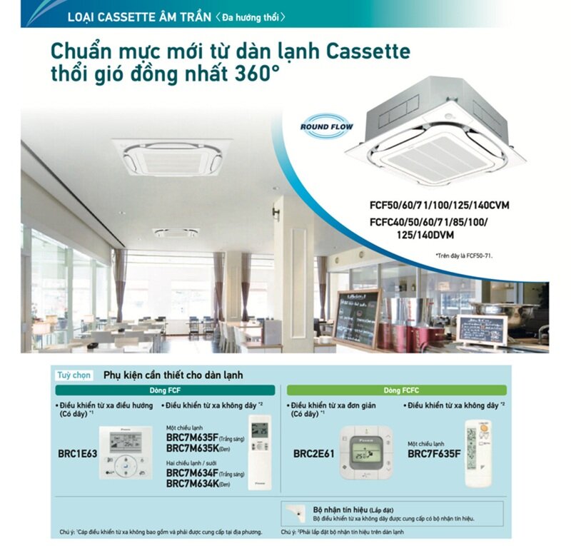 Điều hòa Daikin âm trần FCF71CVM/RZF71CV2V chất lượng