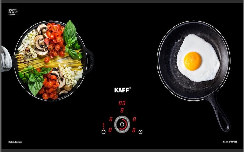 Bếp từ âm 2 vùng nấu Kaff KF-ROTE55 sở hữu nhiều ưu điểm nổi bật