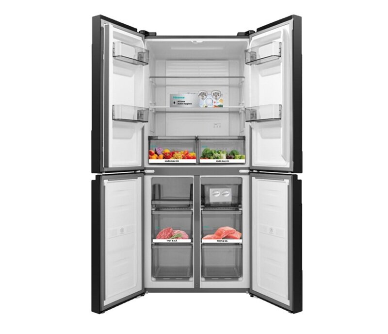 Tủ lạnh 4 cánh Hisense RQ559N4EBU giá siêu rẻ, gây bất ngờ về chất lượng