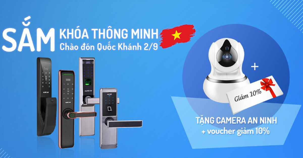Sắm khóa thông minh tặng ngay Camera an ninh tại khoacuahune.com