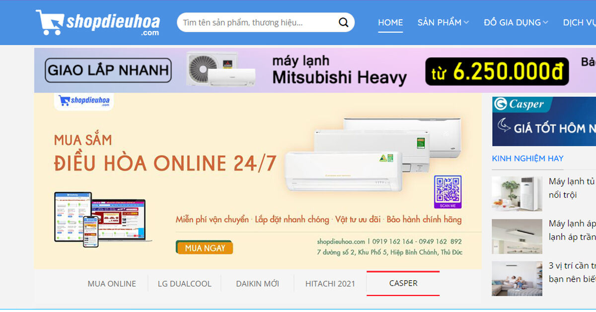 Sắm ngay điều hòa Mitsubishi Heavy ưng ý - Giá hết ý tại Shop Điều Hòa