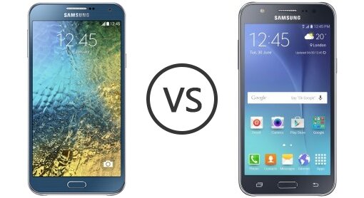 Samsung Galaxy J7 và Samsung Galaxy E7: Lựa chọn phablet nào?